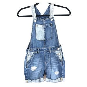 GapKids Short Denim Overalls